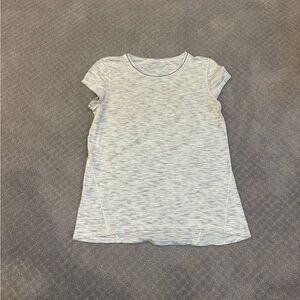 Lululemon - White and Grey Heathered Top.